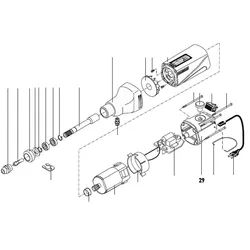 PROXXON 28481-29 Hintere Gehäusekappe für Industriebohrschleifer IBS/E