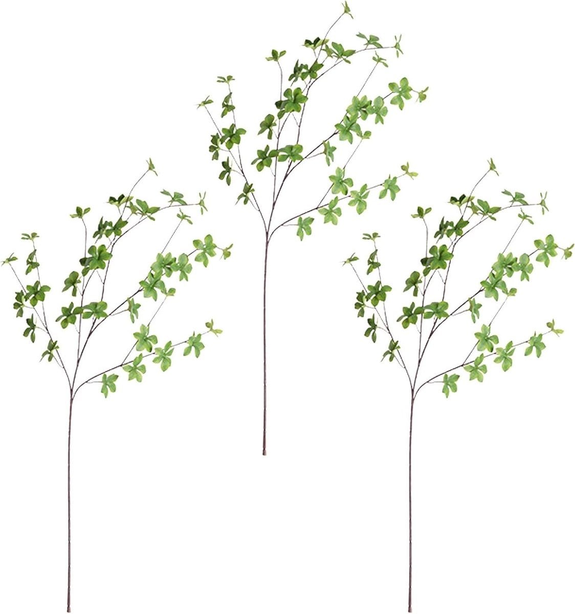 Realistische Kunstmatige Groene Ficus Takken van Zijde - 110 cm - Groen