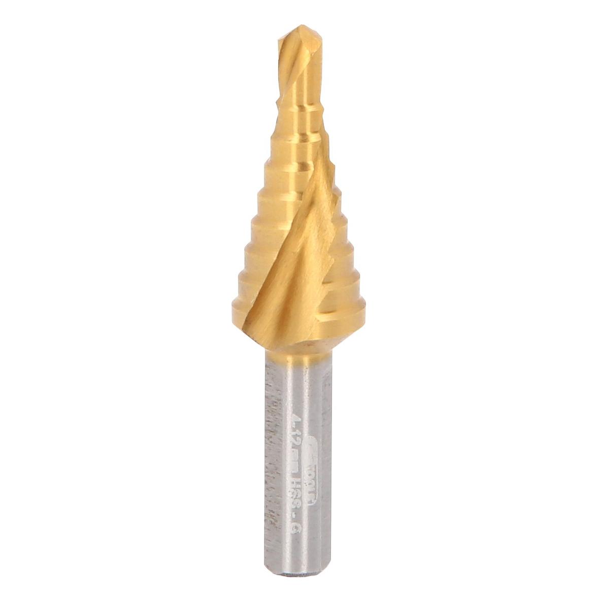 KS Tools HSS-TiN Stufenbohrer, extra kurz (330.2374)