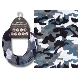 Halstuch Multifunktionstuch - 9in1 - Mehrzweckschal Camouflage weiß-schwarz