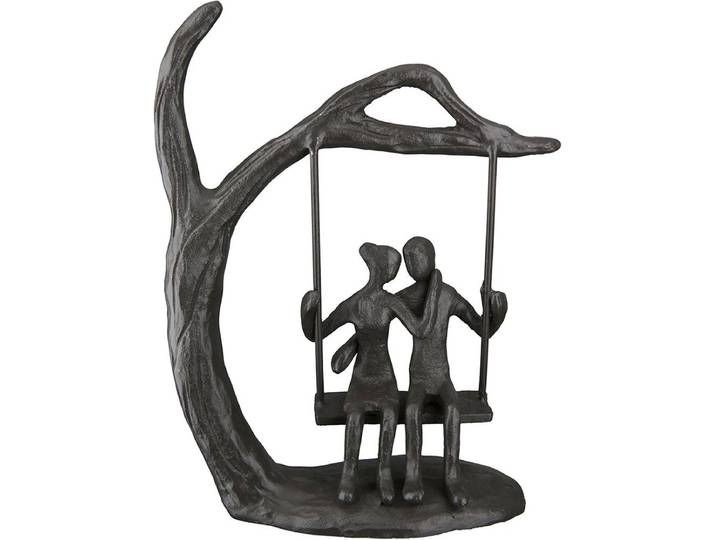 Gilde Handwerk - Beeld - Sculptuur - Ontdekken - Metaal - Liefde - 5.5x13x16.5cm cm