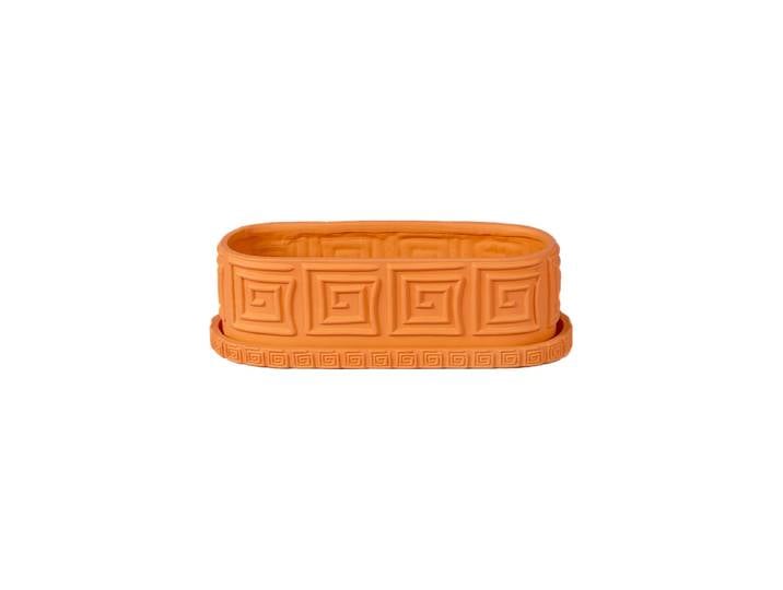 In- & Outdoor Design Blumentopf „Magna Graecia with Saucer“ Terracotta Seletti