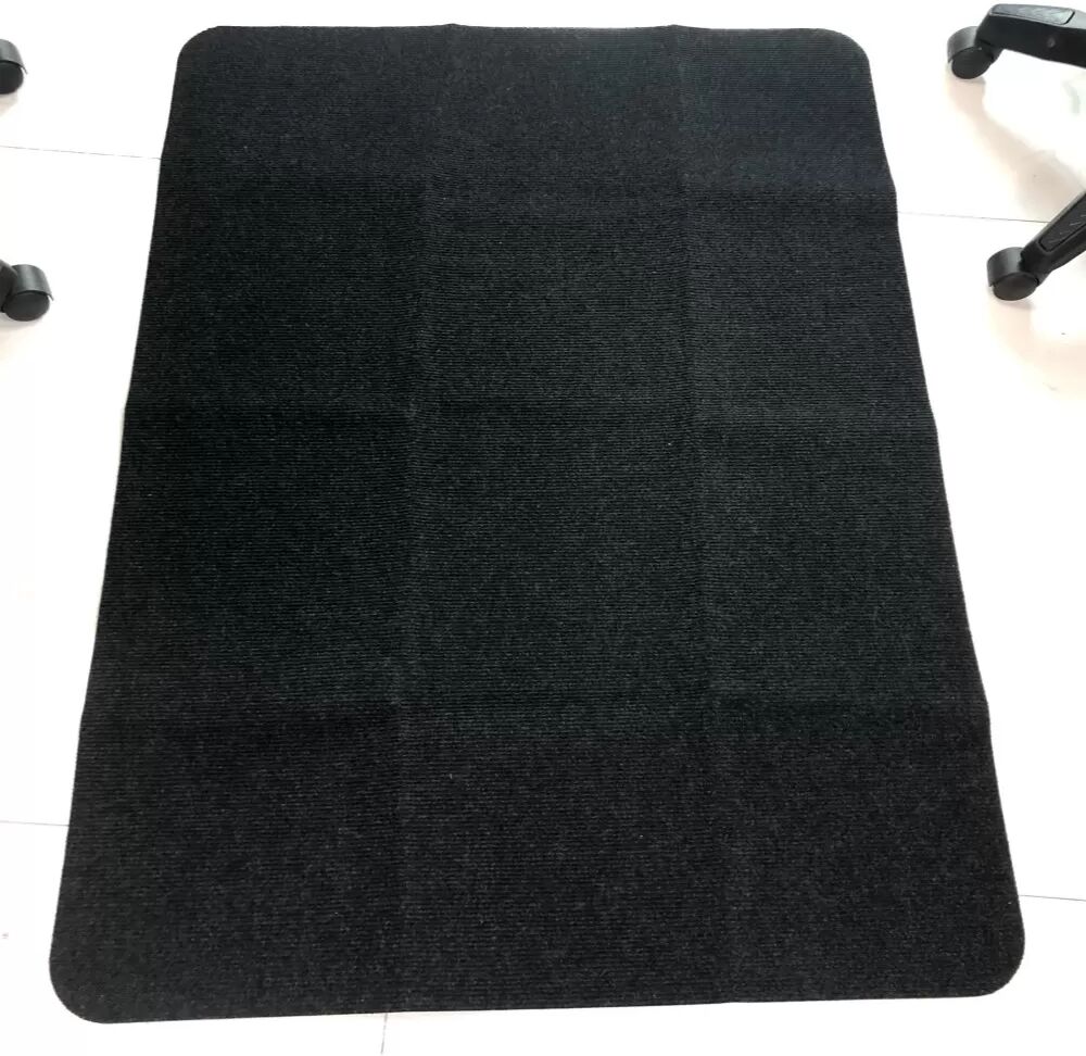 INF Bodenbelag für Holzböden, Matte für Bürostuhl, 20X90 cm Schwarz