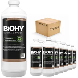 BiOHY Universal Entkalker (12x1l Flasche) | Konzentrat für 20 Entkalkungsvorgänge pro Flasche | Kompatibel mit allen Kaffeevollautomaten