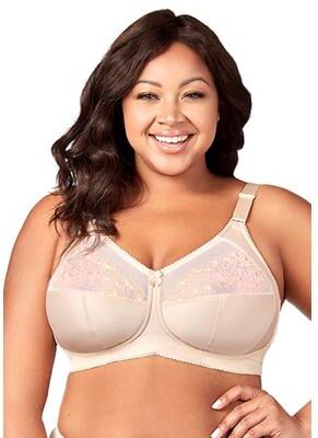 Plus Size Women's Star Curves Softcup Bra 1801 by Elila in Beige (Size 42 DD/E)