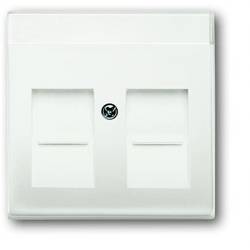 Busch-Jaeger Abdeckung Modular-Jack-Einsatz Verkehrsweiß, Weiß 2CKA001710A3887 1 St.
