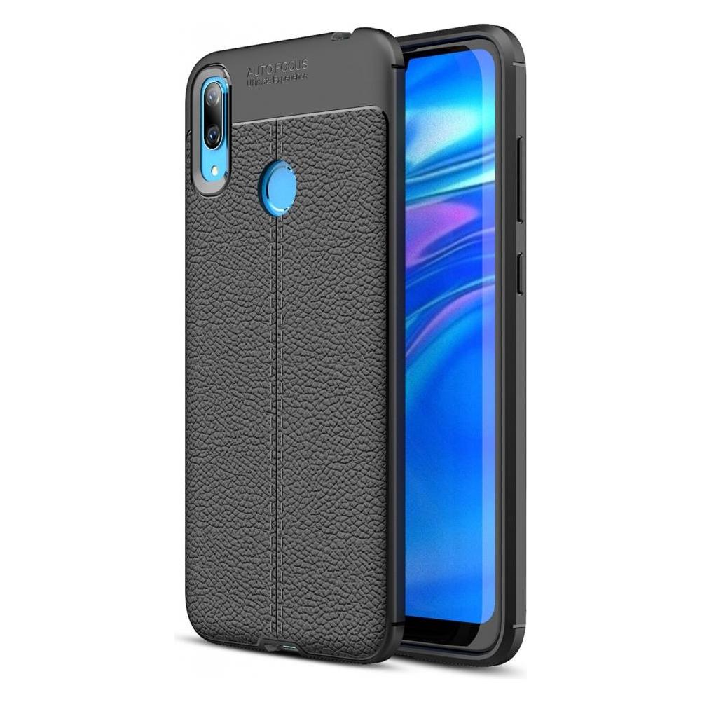 Screenguard Huawei Y7 2019 Hülle Leather Design TPU Cover (Huawei Y7 (2019)) (00025274)