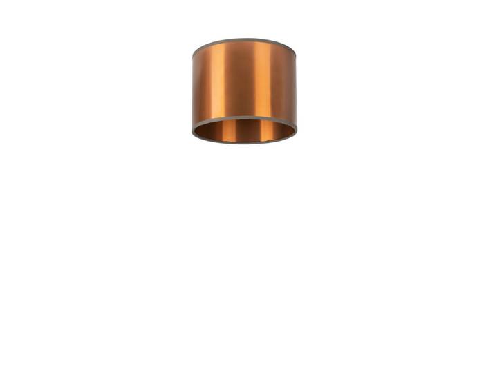 Leuchtenschirm Kupfer, Kupferfarben, Metall, zylindrisch, E27, 23 cm, Lampen & Leuchten, Innenbeleuchtung, Lampenschirme