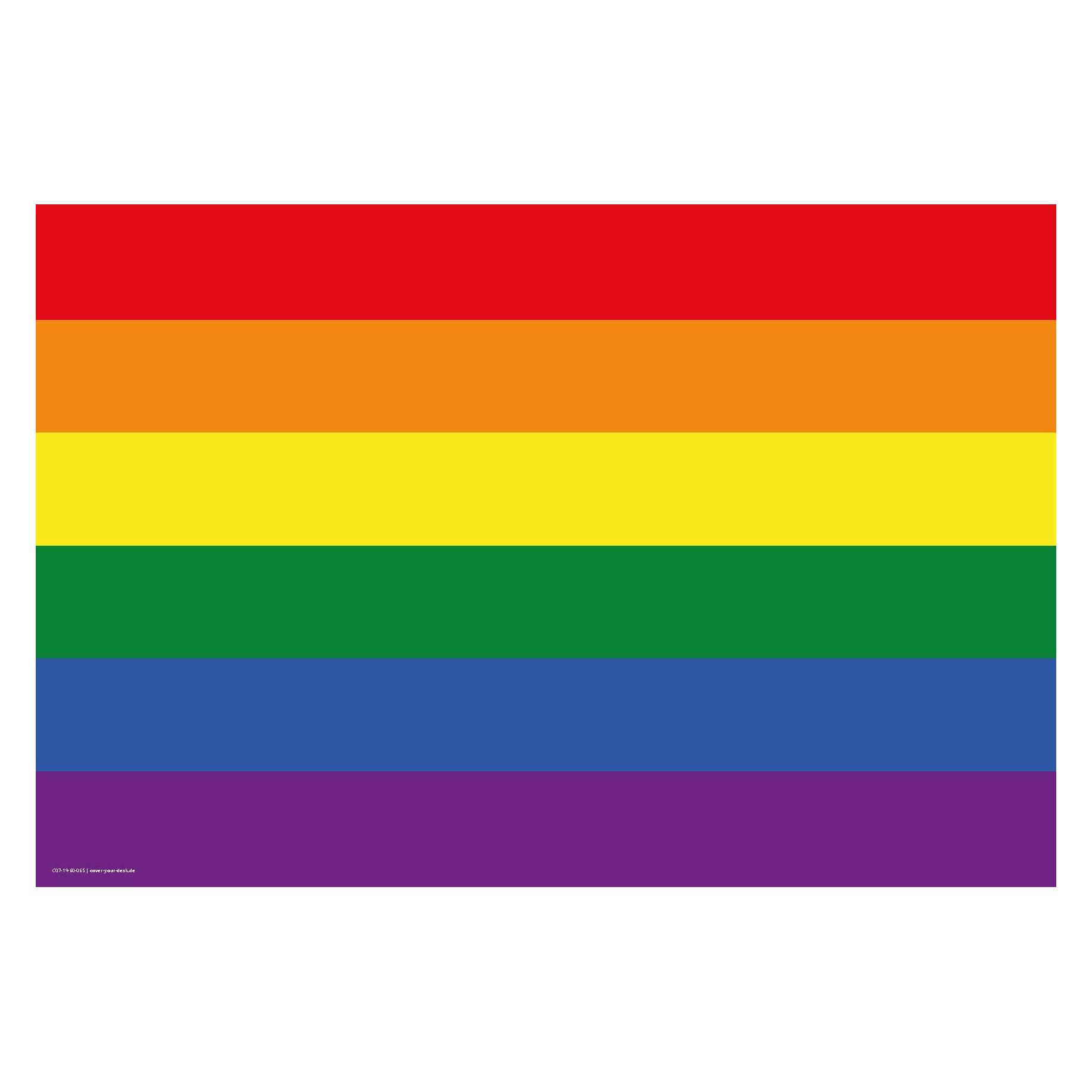 CoverYourDesk Schreibtischunterlage Flagge Regenbogen (21557396)