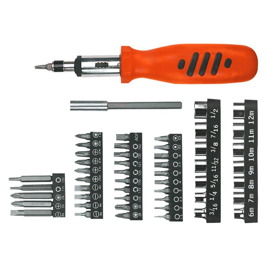 TOP Schraubendreher mit austauschbaren Spitzen 52 Teile 39D357 (39D357)