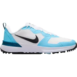 Nike Golf Golfschuhe Unisex Tempo G, Spikeless, weiss/hellblau