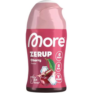More Sirup Zerup Cherry, zuckerfrei, Getränkesirup für ca. 8 Liter Fertiggetränk, 65 ml
