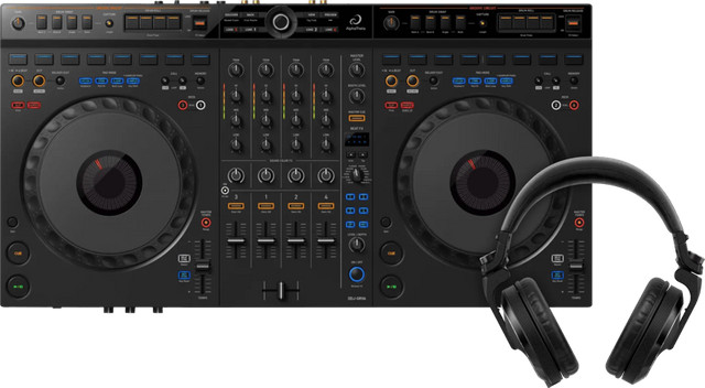 AlphaTheta DDJ-GRV6 DJ-controller met Pioneer DJ HDJ-X7 Koptelefoon Zwart
