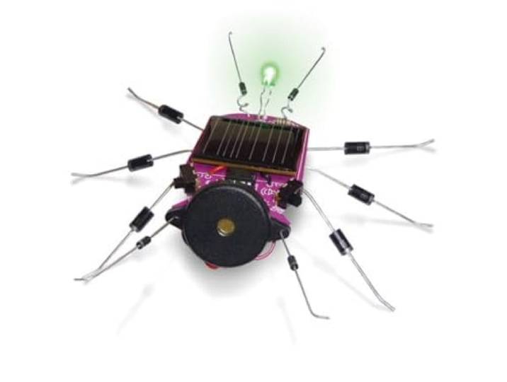 Whadda Educatieve soldeerkit, insect, krekel/glimworm, op zonne-energie