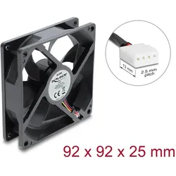 DELOCK Axiallüfter 48V DC 92x92x25mm 4Pin PWM Lüfteranschl