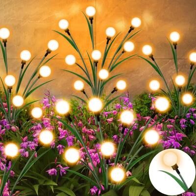 Uplift Picks Solar Ground Disk Lights Brighten Gardens Pathways Lawns Patios Every Night leaf (8 Led) 12 Pcs