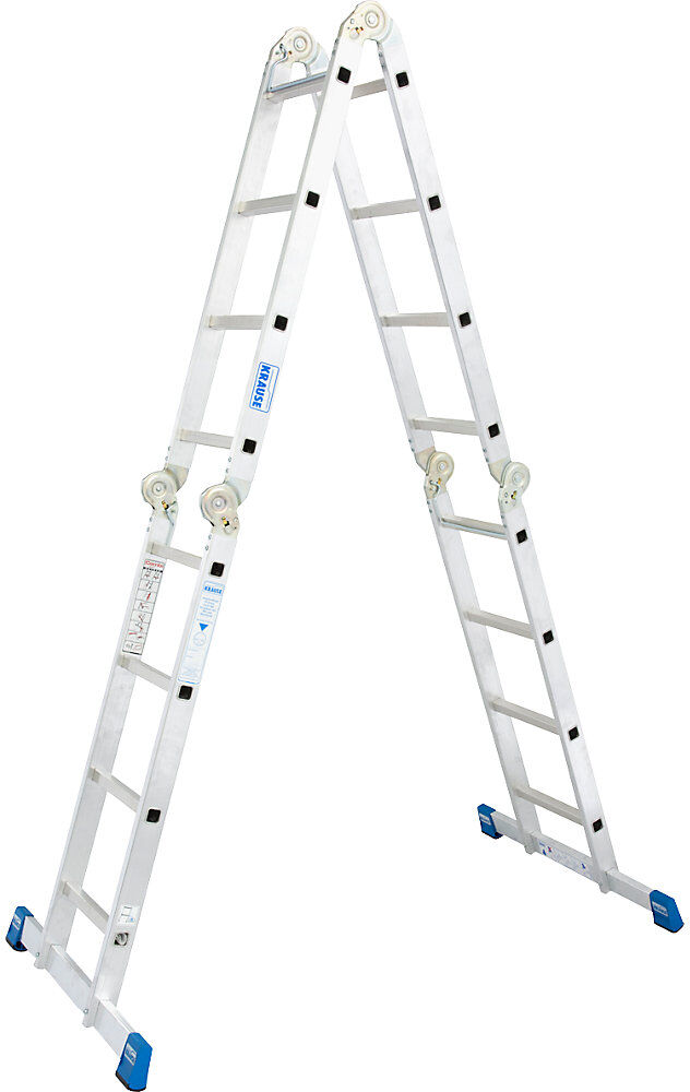 Gelenk-Universalleiter STABILO, einsetzbar als Anlege- oder Stehleiter, 4 x 4 Sprossen KRAUSE
