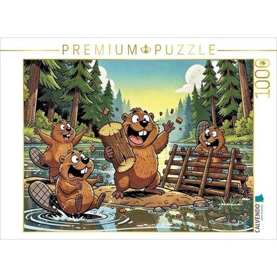 CALVENDO Puzzle Biber macht's möglich. | 1000 Teile Lege-Größe 64x48cm Foto-Puzzle für glückliche Stunden