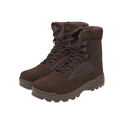 Stiefel BRANDIT "Brandit Accessoires Tactical Zipper Boots", Damen, Gr. 44, braun, unifarben, Schuhe Stiefel