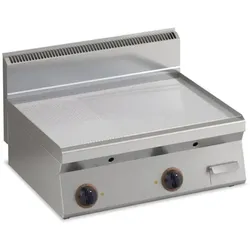KBS Gastrotechnik KBS ElektroGrillplatte Verchromt 1/3 Gerillt Fläche 996X555Mm 2 Heizzonen 400 V