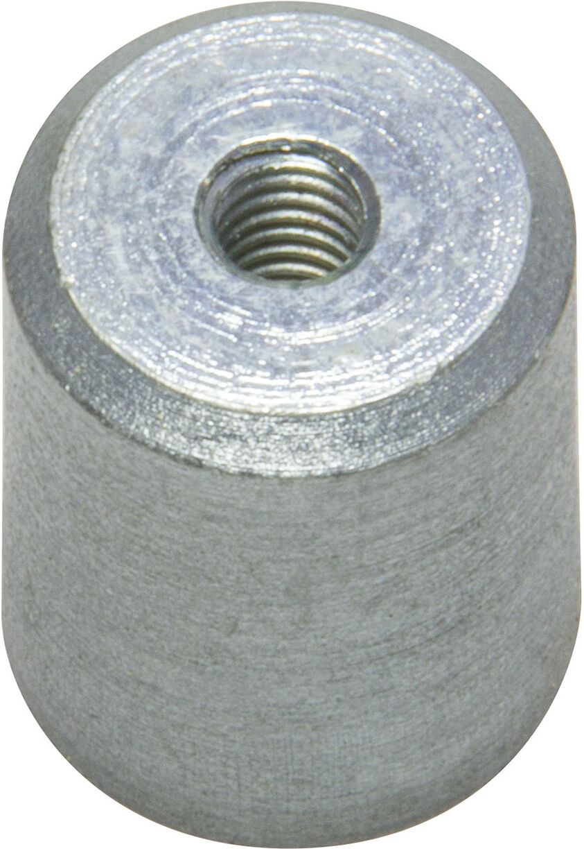 SPRINTIS 11 Aimants grappin cylindrique AlNiCo avec filetage intérieur 12,5 mm   argent, AlNiCo, acier