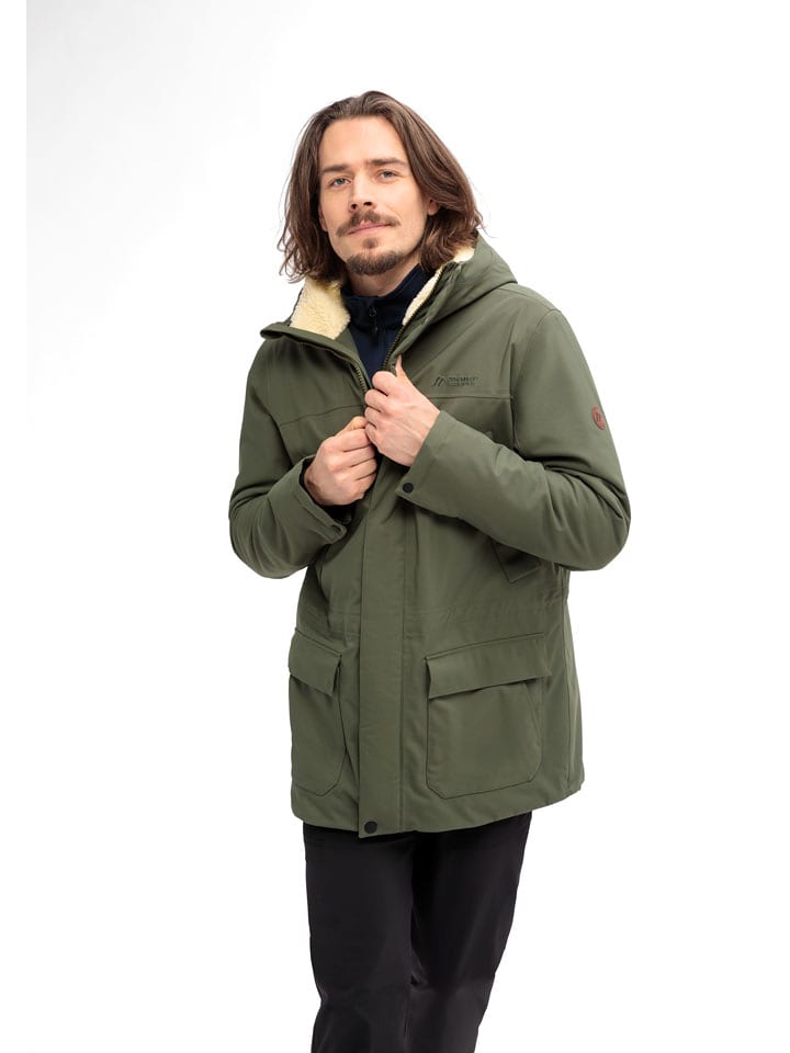 Maier Sports Winter-Funktionsjacke "Senne" in Khaki - 56