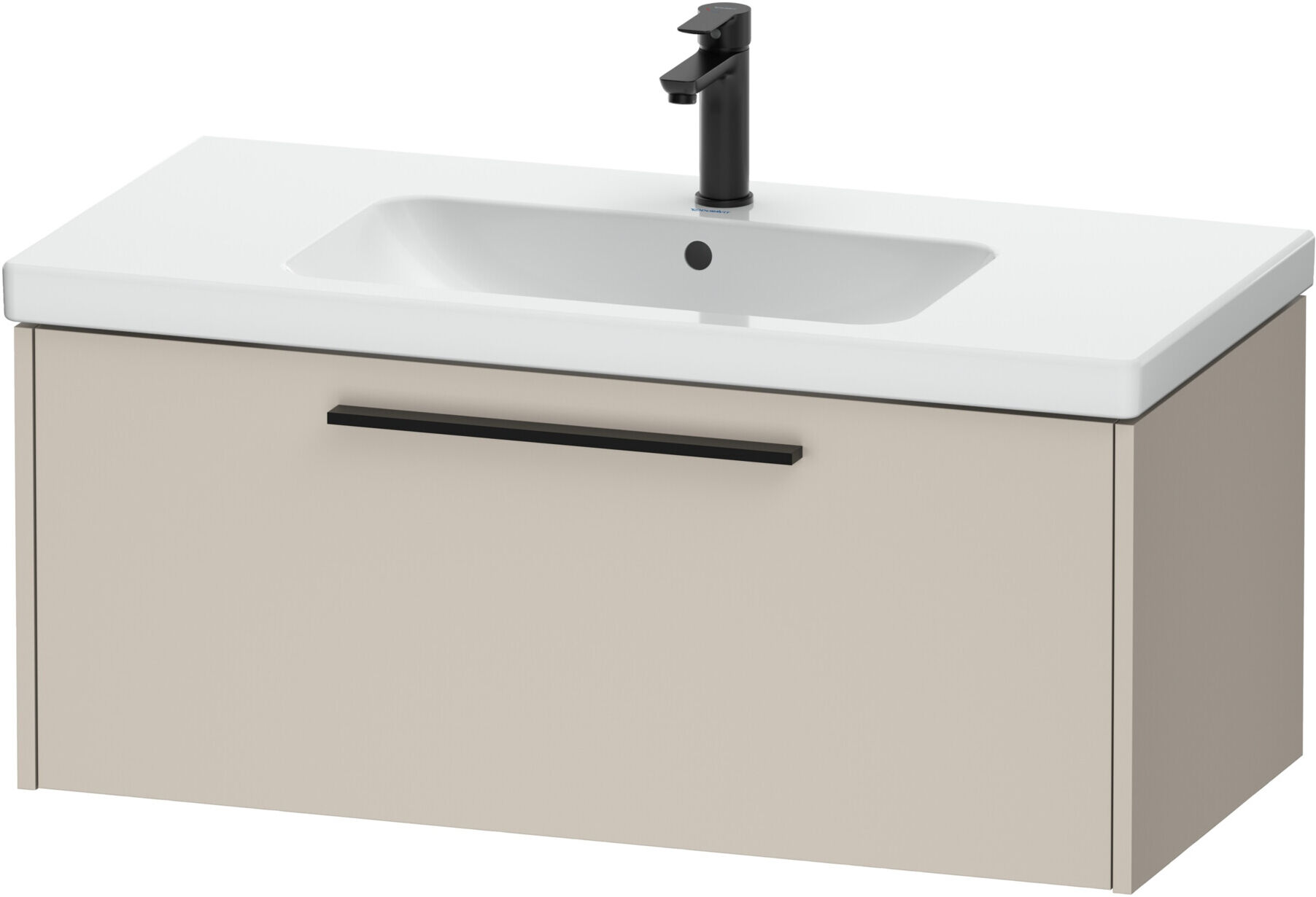 Duravit Waschtischunterschrank D-Code 98,4x40x46cm, 1 Ausz., Tau ma, Gr. sw (DC46680BD910000)