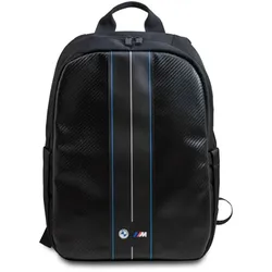 BMW Carbon Blue Stripes - Rucksack für 16" Laptop (schwarz)