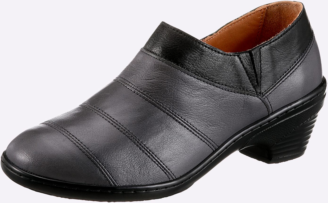 Pumps GEMINI, Damen, Gr. 41, grau, Glattleder, Basic, Schuhe Pumps grau 41