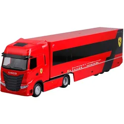 Bburago Ferrari Trailer Iveco S-Way + 1 Ferrari SF23 1/43