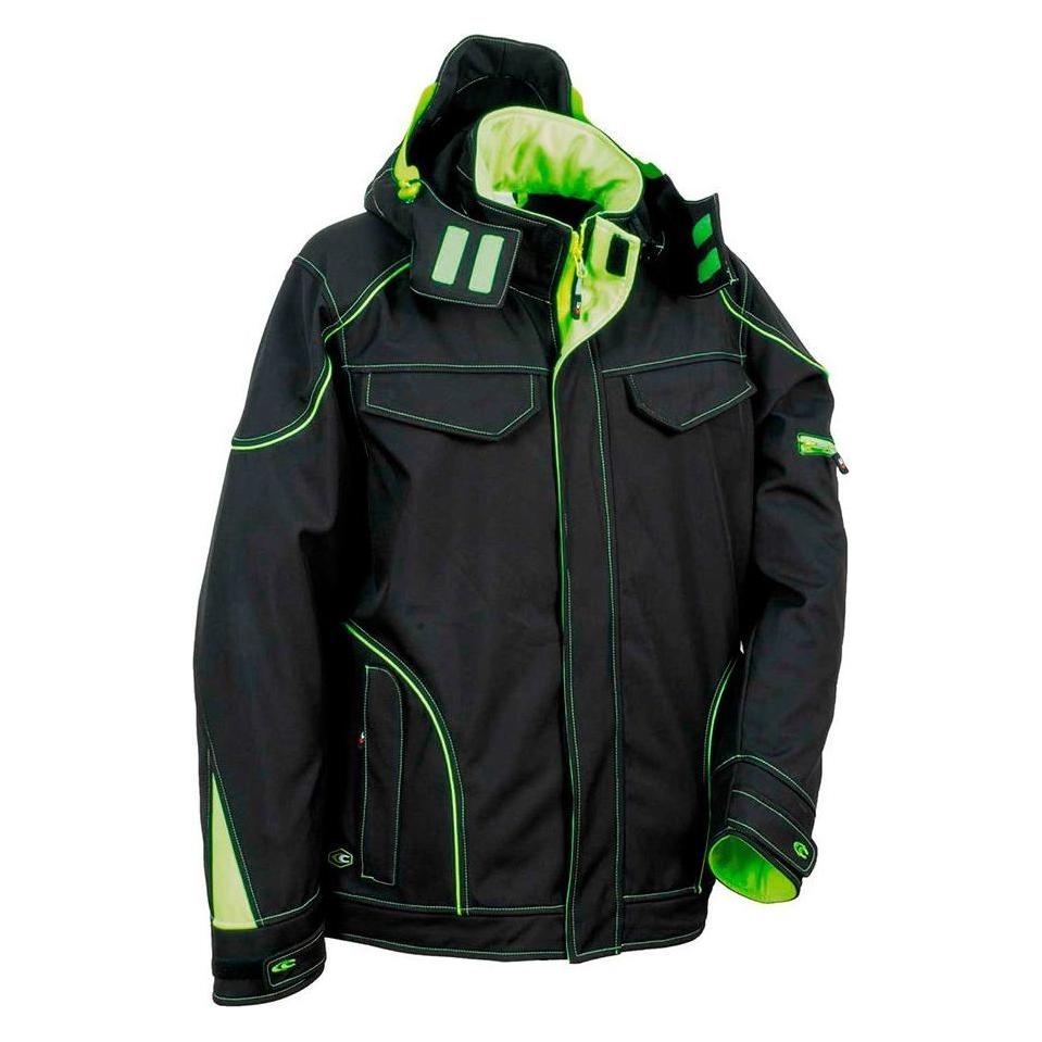 Cofra Windbreaker Softshell Tecka Schwarz Kalk Grösse 58 (58) (49374308)