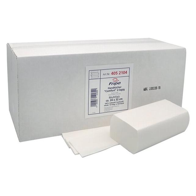 Fripa Papierhandtücher 4052104 Comfort Interfold-Falzung 2-lagig 1.860 Tücher (1x) (4052104)