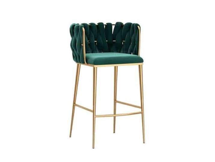 Barstühle Metallstuhl for Zuhause, Bar, Esszimmerstuhl, Rezeption(Green)
