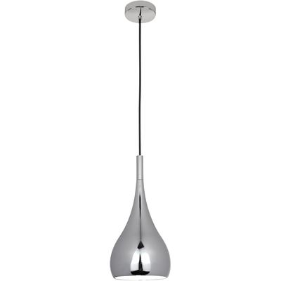 NÄVE Pendelleuchte "RETRO", grau (chromfarben), 1, Ø 16cm H: 40cm, Leuchten, Hängeleuchte, Hängelampe, Pendelleuchte