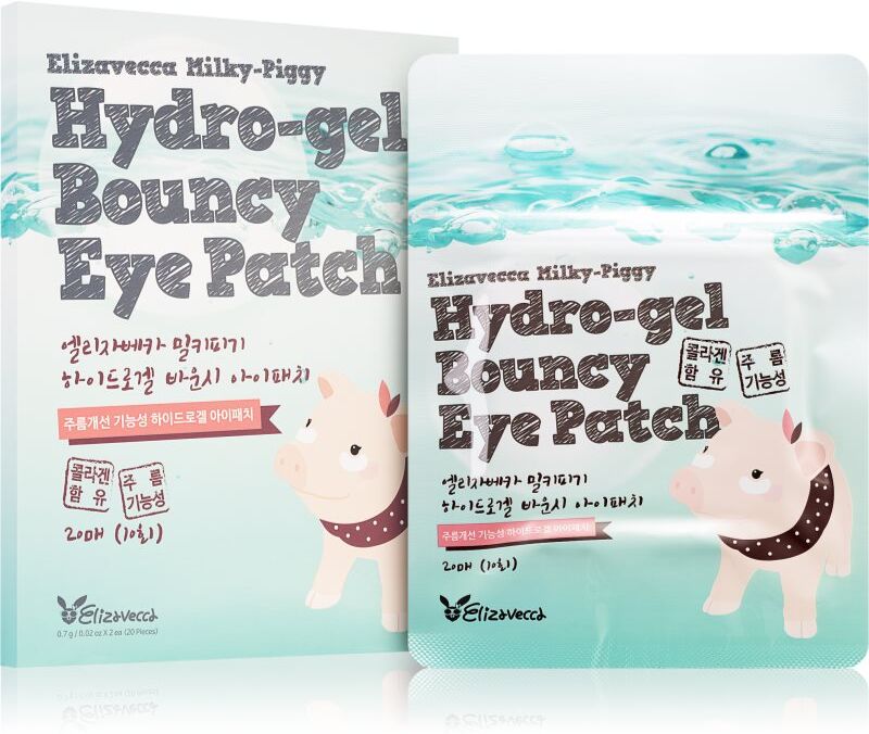 Elizavecca Milky Piggy Hydro-gel Bouncy Eye Patch regenerierende und feuchtigkeitsspendende maske für die Augenpartien 20 St.