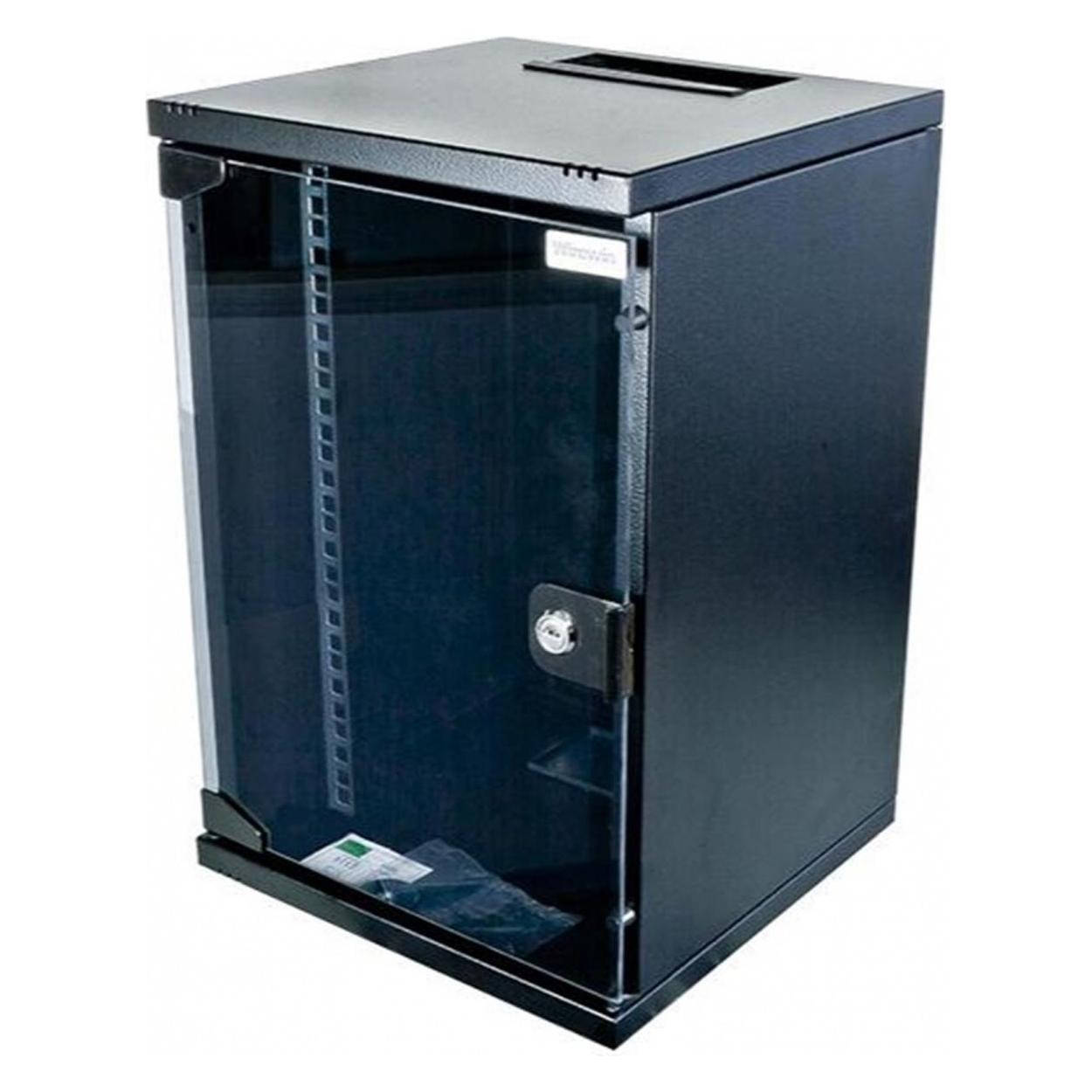 Wirewin WCAB 10 312X300X9U BL Rack 9U Wandmontiertes Regal Schwarz (9 HE, 10 Zoll Rack) (WCAB 10 312X300X9U BL)
