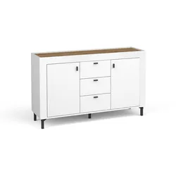 KOMMODE Monta mit 2 Türen und 3 Schubladen, Weiß