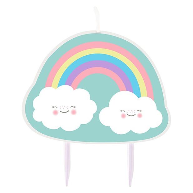 Amscan Geburtstagskerze Rainbow & Cloud (728.9904311)