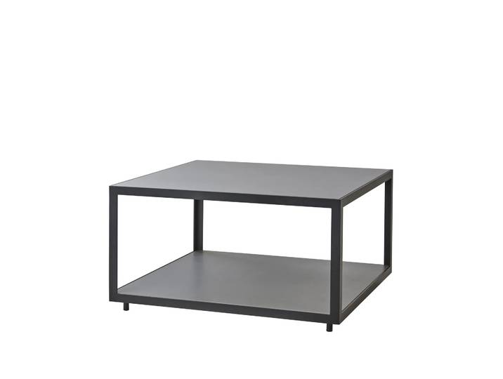 Cane-line Level Couchtisch Keramik 79x79 cm Light Grey-Lava Grey