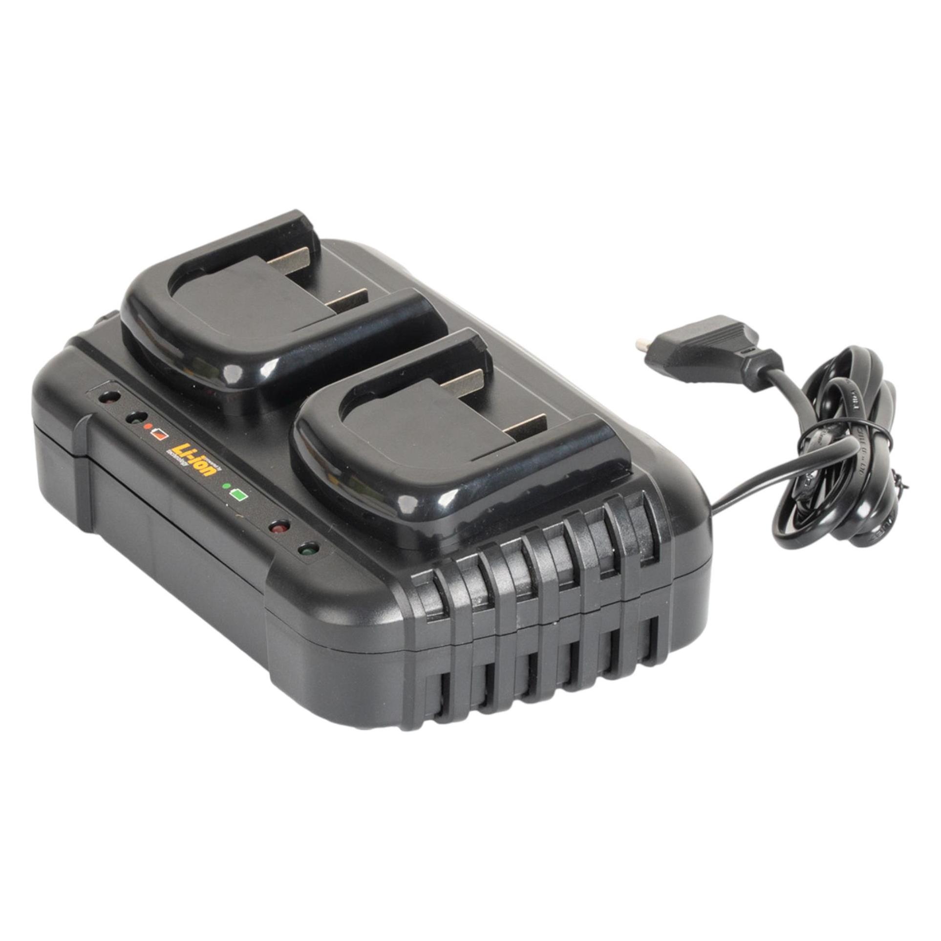 Procraft 20/2 Doppel Ladegerät 20 V für Li-Ion Akkus 2 A (20/2)