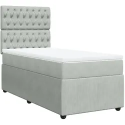 vidaXL, Boxspringbett, Erdmute (Knopfheftung Design) (90 x 200 cm)