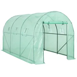 Gardebruk Foliengewächshaus Gewächshaus 6 Fenstern 350x200x200cm