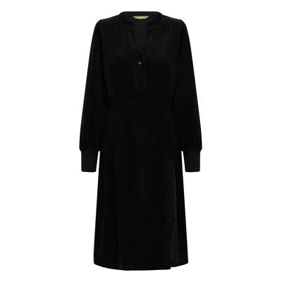 Midikleid CULTURE "Damen Kleid CUrhaena", Damen, Gr. M, N-Gr, schwarz, Obermaterial: 100% Baumwolle CO., Kleider Midikleid