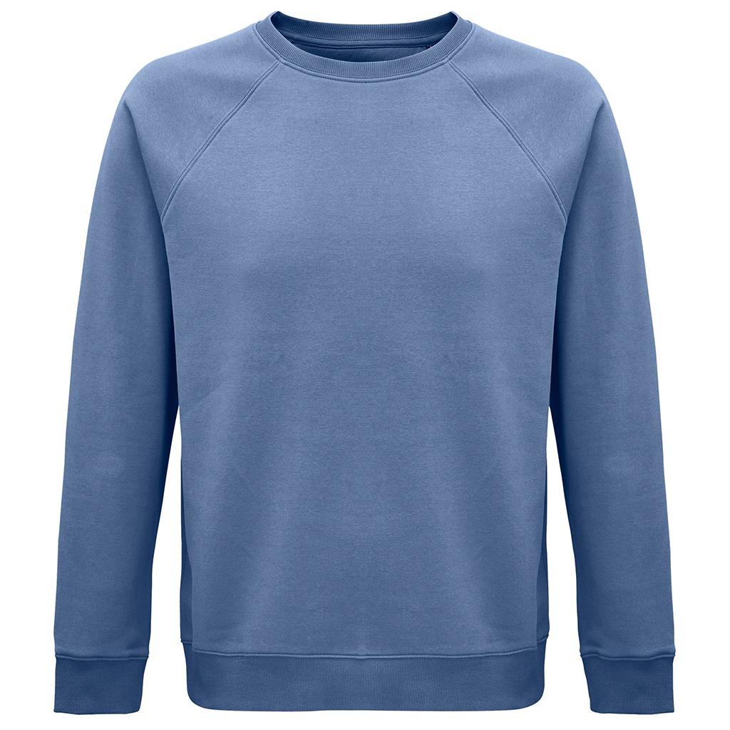 SOLS Unisex Adult Space Organic Raglan Sweatshirt (Blauw)