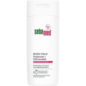 sebamed Bodylotion Body-Milk Sheabutter + Süßmandelöl, für empfindliche Haut, 200ml