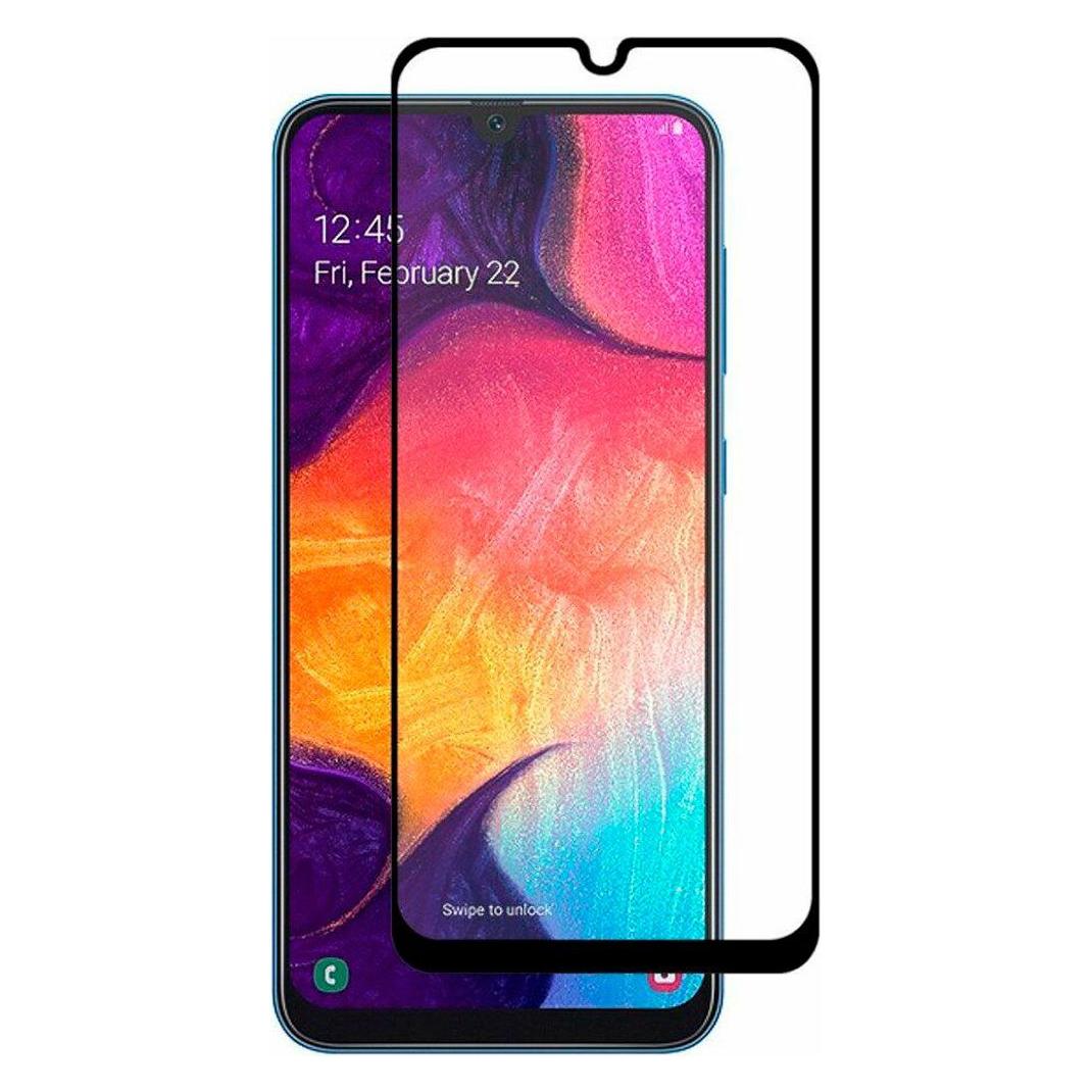 Evelatus Galaxy A20/A30s/A50/A50s 2.5D Black Frame (Full Glue) (Samsung A20) (EVELATUS)