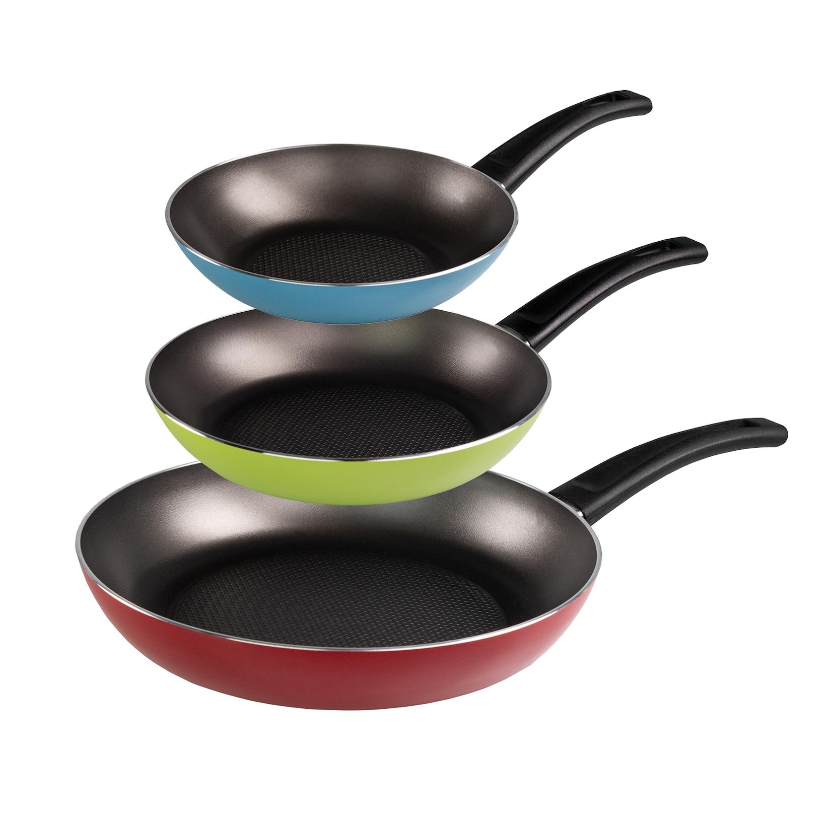 Very Titan Pfannenset 3 teilig. 20/24/28 cm, beschichtete Pfanne mit höchster Kratzfestigkeit und Abriebbeständigkeit, Induktion und backofengeeignet