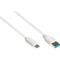 GC 2831-AC010W - USB 10 Gb/s Kabel, A Stecker auf C Stecker, weiß, 1,0 m