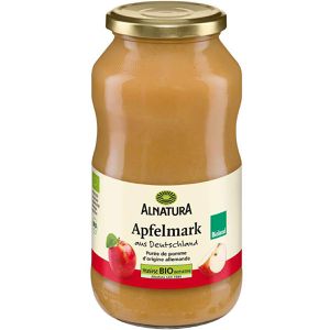Alnatura Fruchtpüree Apfelmark im Glas,100% Apfel, BIO, ohne Zuckerzusatz & Konservierungsstoffe, 700 g