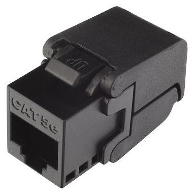 Solarix selbstschneidender Keystone CAT5E / RJ45-Stecker / ungeschirmt (Keystone Modul) (SXKJ-5E-UTP-BK-SA)